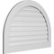 Ekena Millwork Round Top Surface Mount PVC Gable Vent: Functional, w/ 3-1/2"W x 1"P Standard Frame, 42"W x 30"H GVPRT42X3001SF - alternate 3